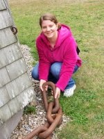 Kris at Higgins Farm Windmill IMG 4128